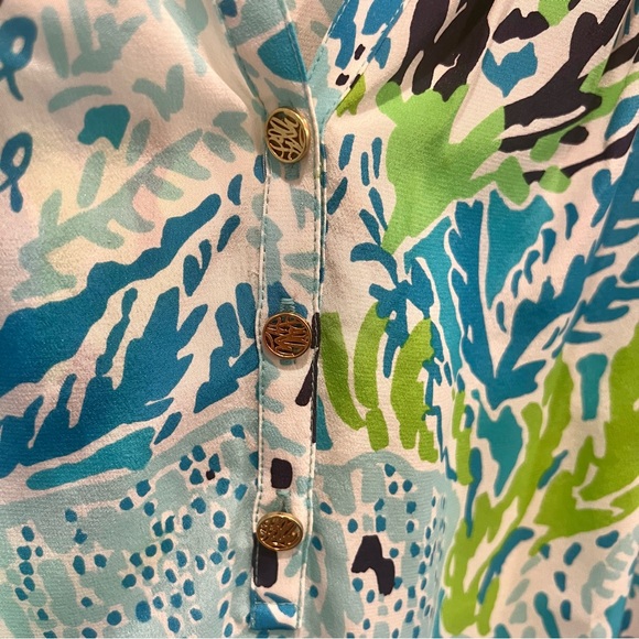 Lilly Pulitzer Elsa Silk Blouse 👚 - Picture 4 of 4
